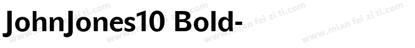 JohnJones10 Bold字体转换